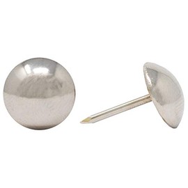 ComfortStyle Premium Upholstery Tacks, Nailhead Decorative Trim for Furniture, 7/16-inch Diameter (100, Nickel)