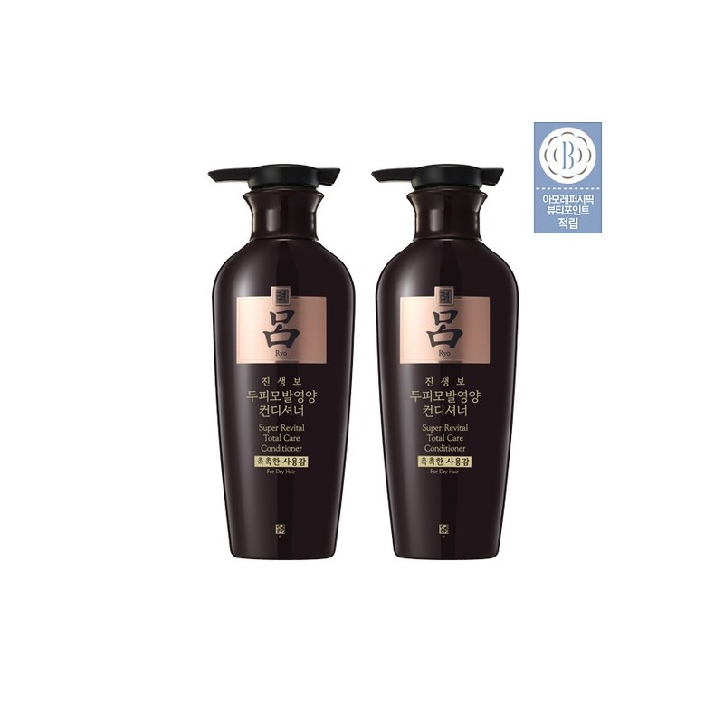 Amorepacific Ginsengbo Shampoo & Conditioner 400ML 2-Pack (Optional) - 01_Jinsengbo