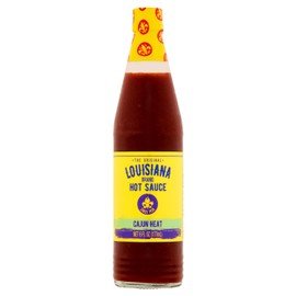 Louisiana Brand Hot Sauce, Cajun Heat Hot Sauce, 6 FL OZ Glass Bottle (Pack of 3)