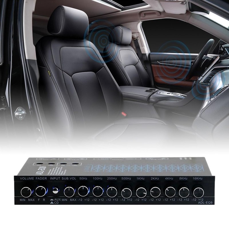 Daiilg 9 Band Equalizer High Performance 9 Equalization Bands 12V