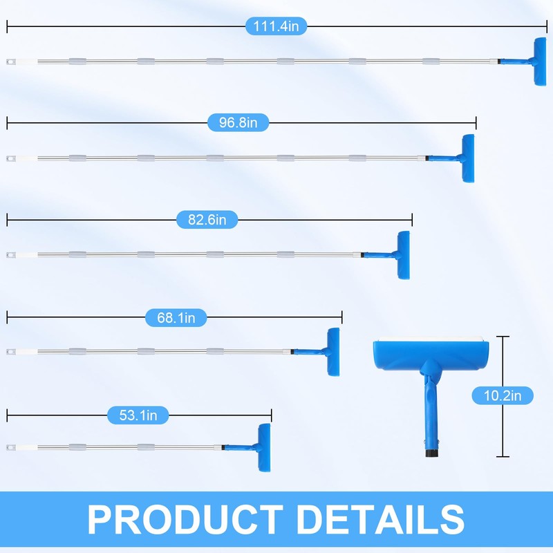 Ceiling Paint Roller No Drip Kit – 111-Inch Extension Pole