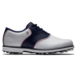 FootJoy Women's Premiere Series - Bel Air Previous Season Style Golf Shoe, White/Navy/Pink, 11