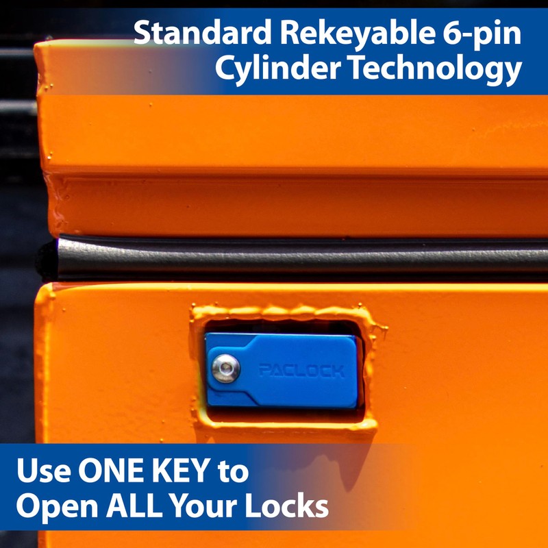 PACLOCK's 10-Series Universal Jobsite Box Lock, Standard Rekeyable (SR), One