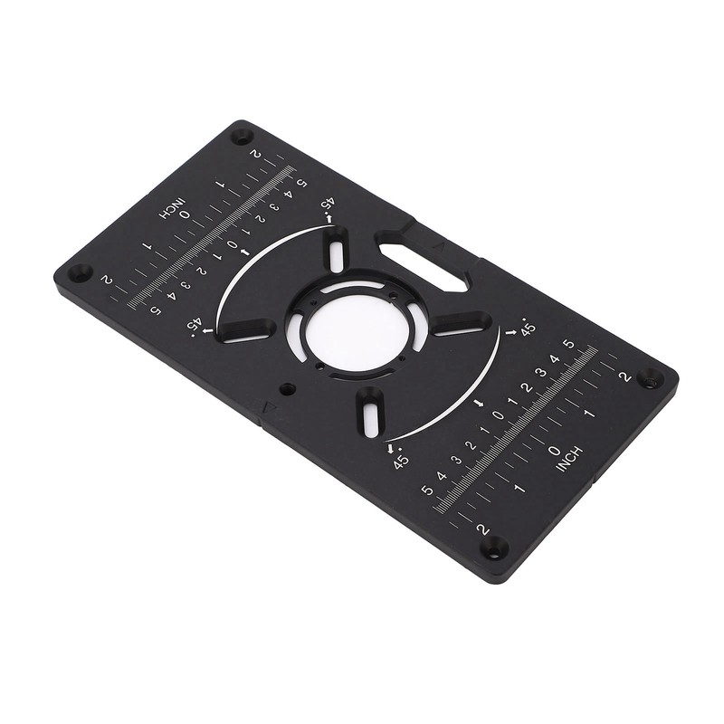 Router Plate Aluminum Alloy Router Table Insert Plate Trimming Machine