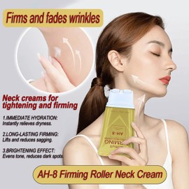 Mtmult AH-8 Firming Neck Cream, Neck Creams for Tightening and Firming, Neck Cream Tightening Lifting Sagging Skin, Hydrolyzed Collagen, Ceramide NP, Allantoin, Lifting Cream for Women & Men (Pack 2)