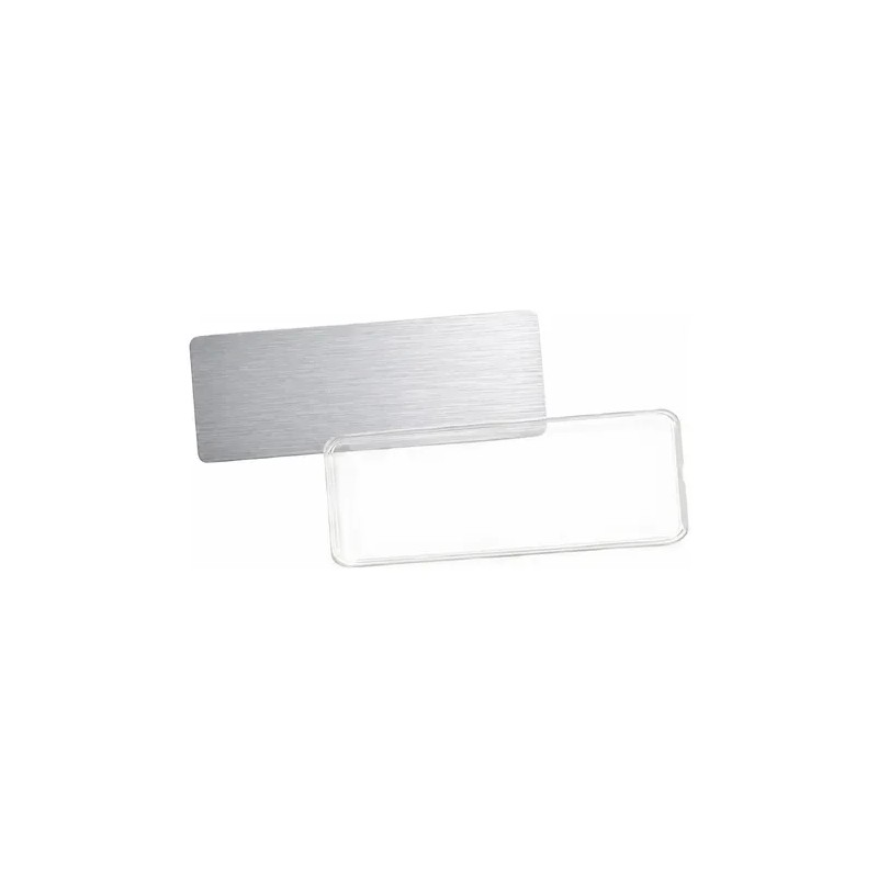 100 Bases Para Gafete Re-utilizable Con Mica Protectora