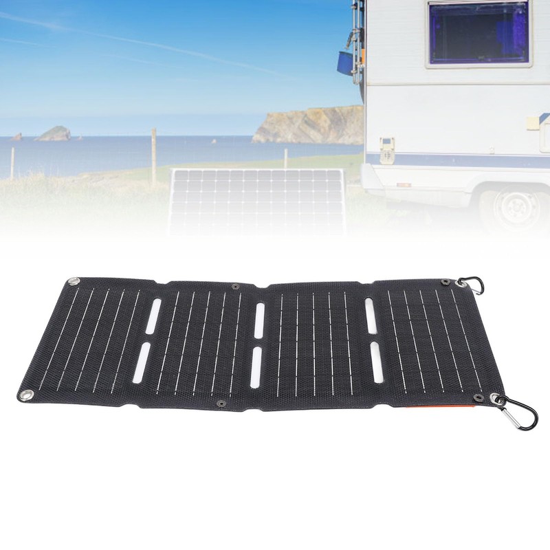 40W Monocrystalline Silicon Solar Panel, Foldable, Fast Charging, QC, Dual
