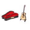 Miniature Wooden Guitar Model Exquisite Realistic Mini Musical Ornaments with
