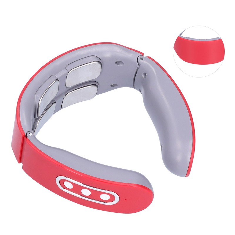 4 Massage Head Neck Massager Electric Hot Compress Relieve Fatigue