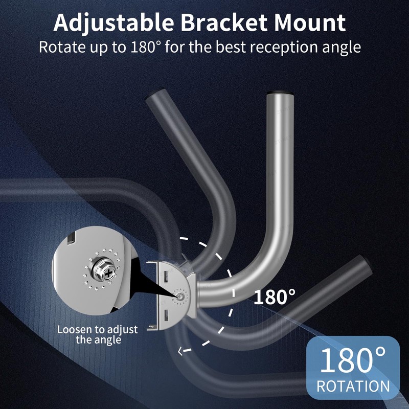 ZT-NET ZT-NET Universal Wireless Bridge Bracket Mount, Pole and Wall-Mounted