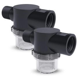 Leisure Coachworks LCW RV Water Pump Strainer Filter 1/2 Inch Twist-On Pipe Strainer 2 PACK