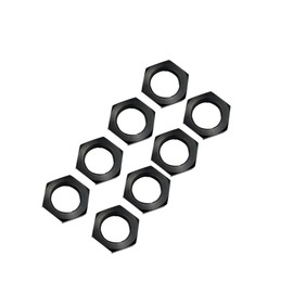 8pcs Alloy Wheel Nuts 17mm Thread 1.0 for Arrma 6s 3s Typhon Notorious Kraton Outcast Talion Infraction Limitless Felony Mojave Wheel Nuts Parts Black