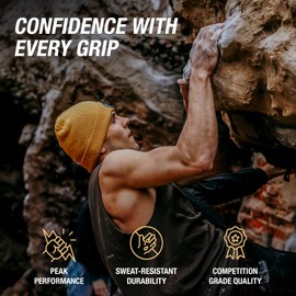 Pinnacle Grip Climbing Chalk - Competition-Grade Gym Chalk for Rock Climbing, Bouldering, Gymnastics, Weightlifting - Magnesium Carbonate Lifting Chalk, 60/40 Chunk & Powder Blend, No Additives - 200g