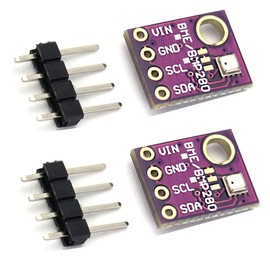 BME280 5V Barometric Sensor for Temperature, Humidity and Air Pressure, Temperature Humidity Sensor, Digital Humidity Temperature Sensor Module (Pack of 2)