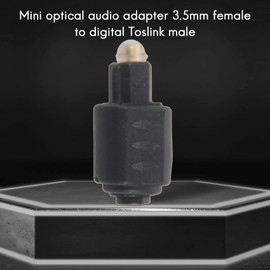 Mini Optical Audio Adapter 3.5MM Female Jack to Digital Toslink Male Plug for Amplifier