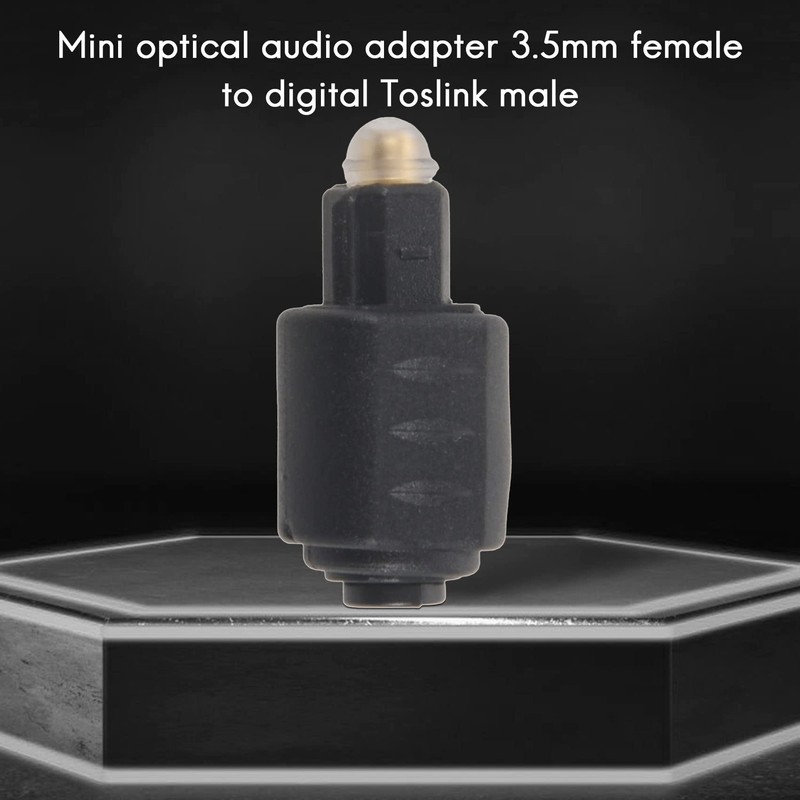 Mini Optical Audio Adapter 3.5MM Female Jack to Digital Toslink