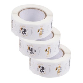 Operitacx Thanks for The Label Stickers Stickers 3 Rolls Graduation Sticker Seals for Bag Sealing Graduation Party Favor Decorations Grad Label Rolls for Celebrations and Student Supplies