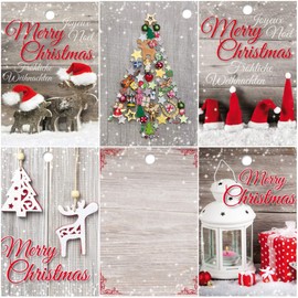 EDITION COLIBRI 25 Christmas Gift Tags: Nostalgic Motifs, Labels Pendants, Xmas, Tags, Christmas, Hanging Tags for Decorating Christmas Tree and Gifts, Paper Decoration