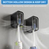 Toothbrush Holders for Bathrooms, 2PCS Innovation Single Slot Toothbrush Holder