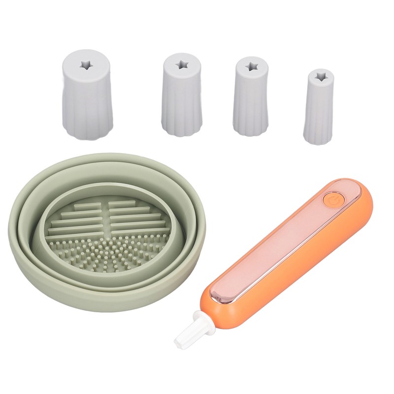 Cosmetic Brush Electric Cleaner Automatic Fast Cleaning Drying Effective Portable