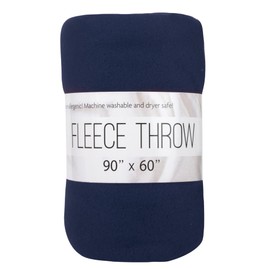 Large Hypoallergenic Fleece Throw Blankets for Twin Bed, Couch 60x80 Livingroom, Chair Throw Cover (Blue)