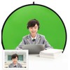 Portable Collapsible Webcam Backdrop with Package Bag, Background Green Screen,