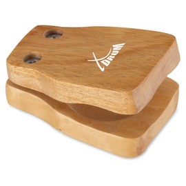 XDrum CK-S Cajon Castanets Small - Wooden Castanets - Velcro Strips on the Back - Screws Adjustable - Small Design = High Tone