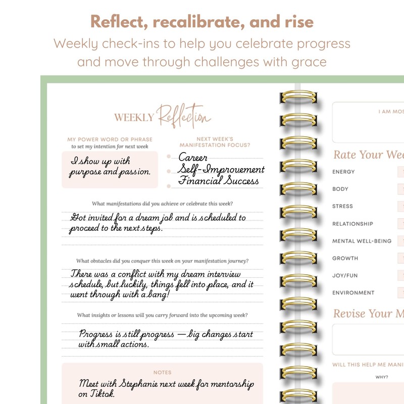 369 Manifestation Journal for Women 2025: Guided Goal and Productivity
