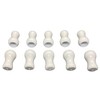 HomeAmore - Blinds Shades White Plastic Tassels (10)