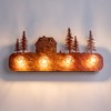 TOCHIC Rustic Vanity Lights Over Mirror 4 Lights Dimmable Cabin