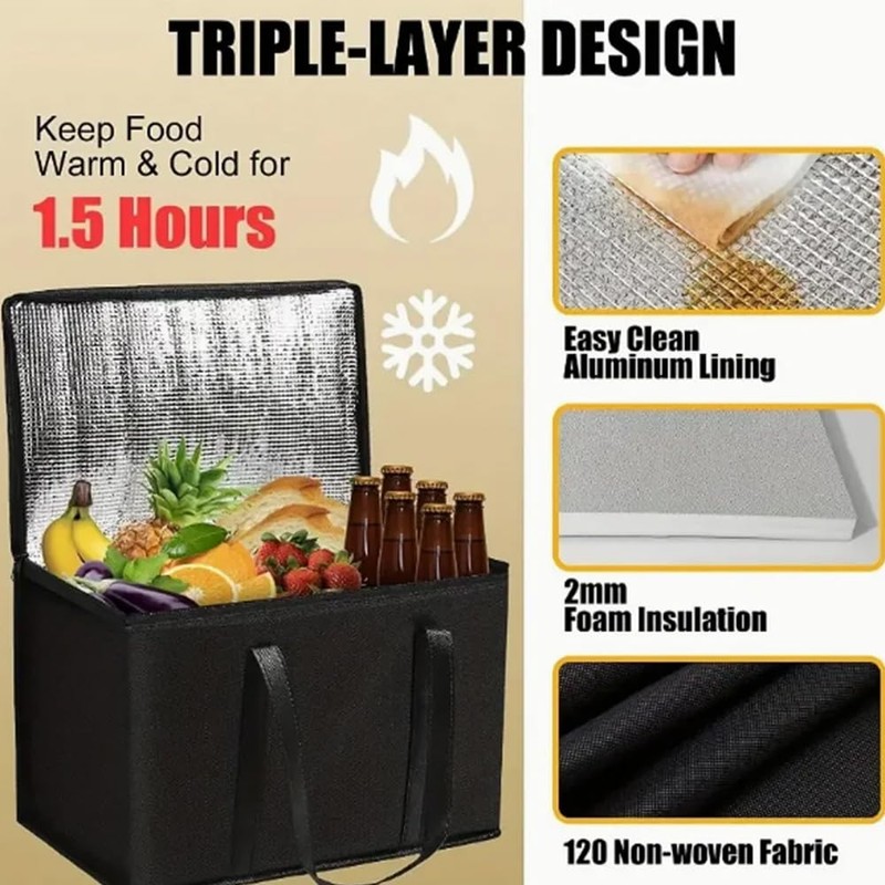 Cool Bag Large Foldable 35L Thermal Bag Cool Bag for