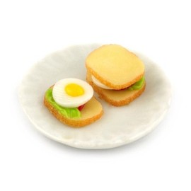 MyTinyWorld Dolls House Miniature Egg Salad Sandwich