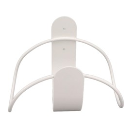 Stainless Steel Strong Load Bearing Garden Hose Holder Easy To Install Wall Mount Rack for Water Hoses Extension Cords Garden Garage Organization (White)
