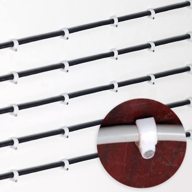 4mm Round Cable Clips 100pcs Assortment Cable Holder Management Wire