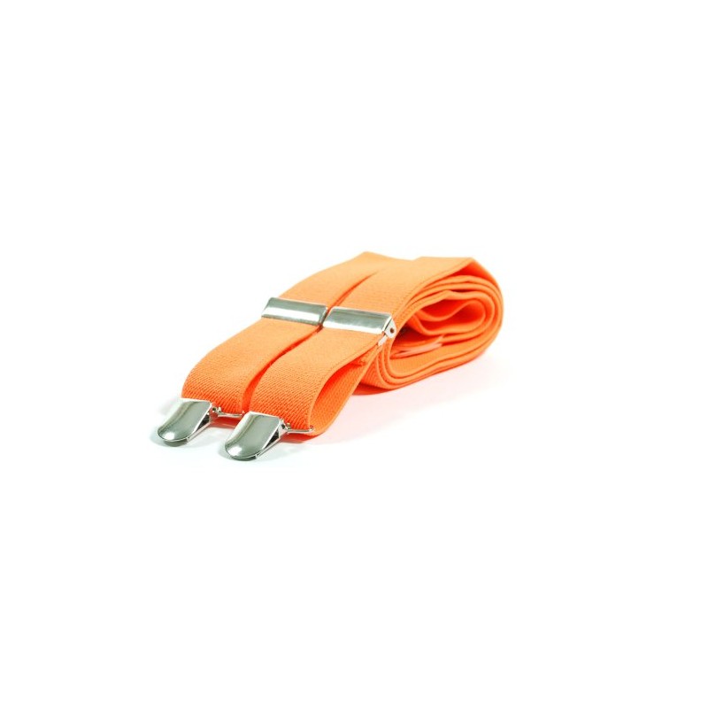 Plain Neon Coloured Trouser Braces Suspenders Retro - Adults (Neon