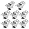 WELANE Mini Caster Wheels, 8 PCS Small Silent Fixed Caster