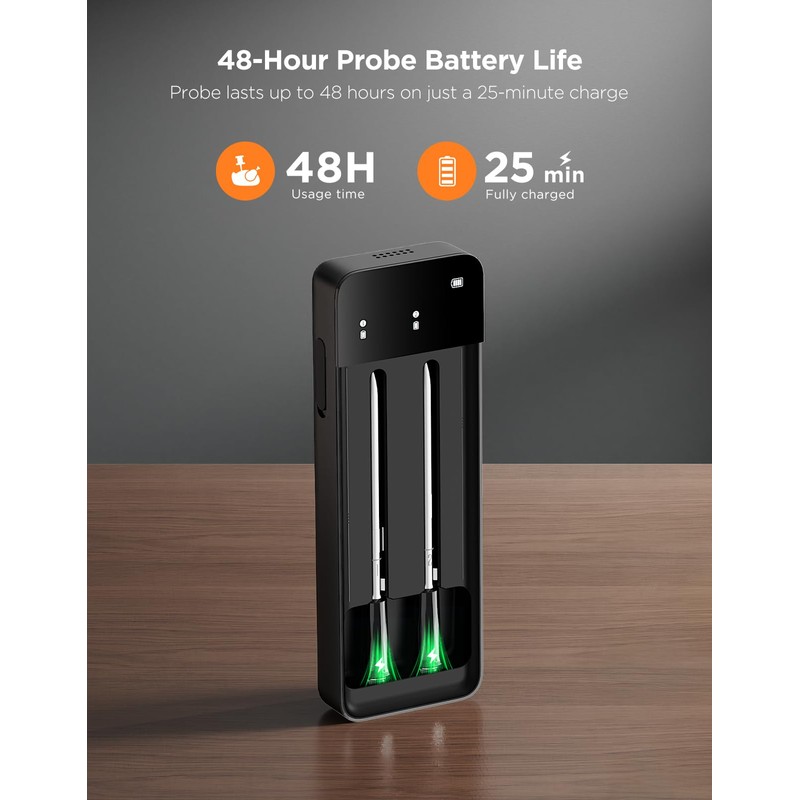 GoveeLife Wireless Meat Thermometer Digital with 2 Probes, Unlimited Range
