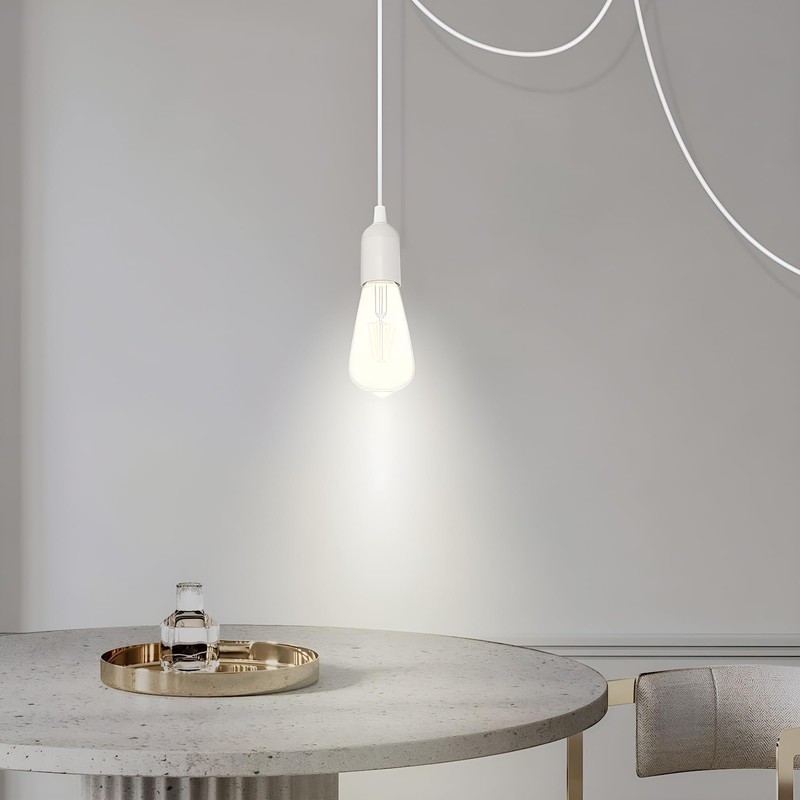 ABI® E26 Light Bulb Socket to 2-Prong US AC Power