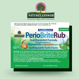 Nature's Answer Periorub Topical Rub, 0.5 oz (Pack of 2) | Dentist Formulated Soothing Gel for Teeth and Gums