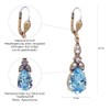 Nobel Schmuck Art Nouveau Earrings Crystal Gold Drop Earrings Vintage,