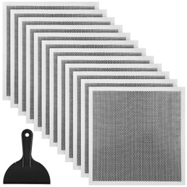 Blulu 13 Pcs 12 x 12 Inch Drywall Repair Kit Self Adhesive Mesh Drywall Patches with Scraper for Holes, Repair Kit for Large Holes Wall Ceiling Tools