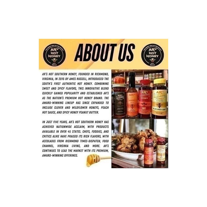 Ar'S AR’s Hot-Mild Southern Honey with Chile De Arbol -
