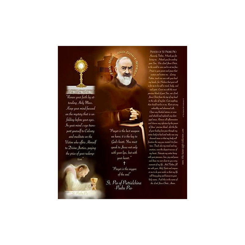 THE SAINTS COLLECTION St Padre Pio, LED Flameless Devotional Prayer