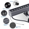 Yasotek RGBW LED Wall Washer Light Bar,RGB Color Changing Landscape