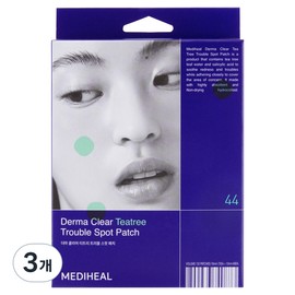 Mediheal Derma Clear Tea Tree Trouble Spot Patch, 3 Packs, 44-Pack / 메디힐 더마 클리어 티트리 트러블 스팟 패치, 3개, 44개입