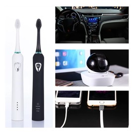 BOLUOYI Type-C Female Chassis 2P Direct Crimp USB-C Connector Jack Charging Port Waterproof With Card Buckle 3A High Current Port USB-C Charger Plug (1, Black-Round)