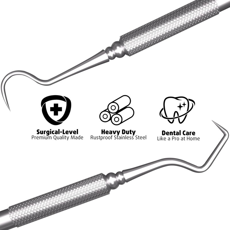Dental Tools Plaque Remover Teeth Cleaning Tool﻿s Kit 6 Pcs