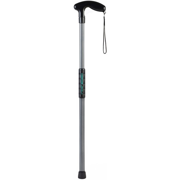 Handy Cane (Small) All-In-One Walking Aid with Built-In Reacher Grabber