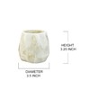 Serene Spaces Living 3" Agra Marble Candle Holder - Handcrafted
