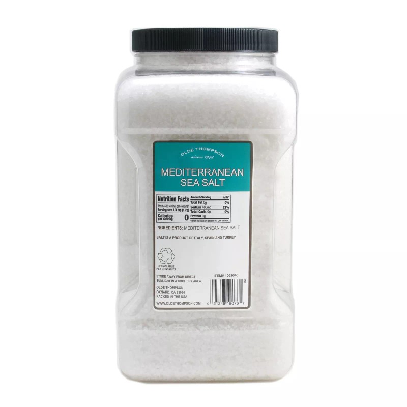 Olde Thompson Mediterranean Coarse Sea Salt, 12lbs, Bulk Size